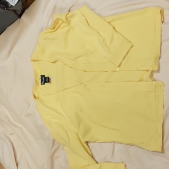 rafaella sweater & shell set, sz m, yellow - Picture 4 of 5